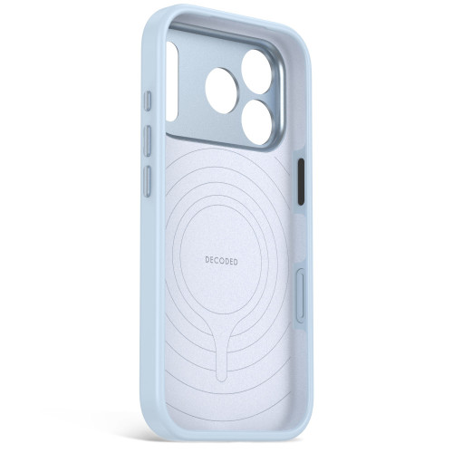 Decoded AntiMicrobial Silicone Backcover - etui do iPhone 18 Pro / 17 Pro kompatybilne z MagSafe (sky blue), widok 6