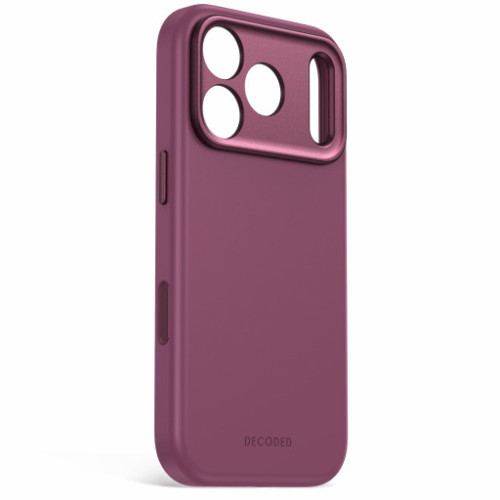 Decoded AntiMicrobial Silicone Backcover - etui do iPhone 18 Pro / 17 Pro kompatybilne z MagSafe (plum), widok 3
