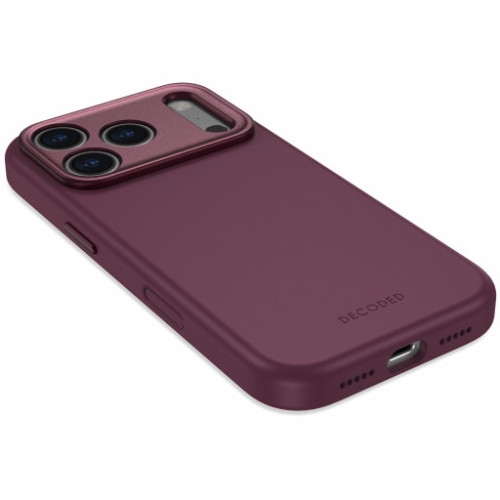 Decoded AntiMicrobial Silicone Backcover - etui do iPhone 18 Pro / 17 Pro kompatybilne z MagSafe (plum), widok 4