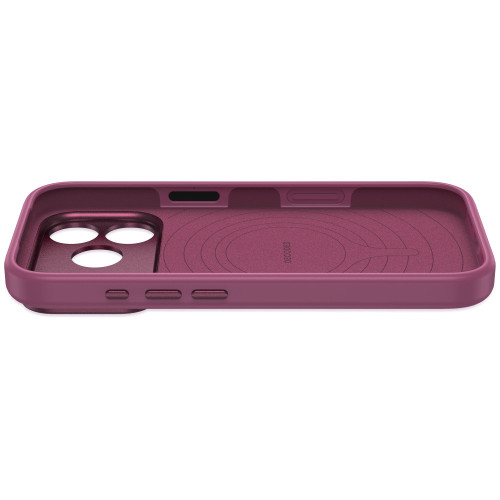 Decoded AntiMicrobial Silicone Backcover - etui do iPhone 18 Pro / 17 Pro kompatybilne z MagSafe (plum), widok 7
