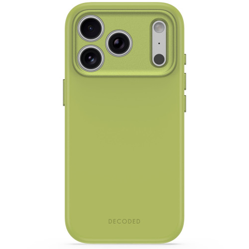Decoded AntiMicrobial Silicone Backcover - etui do iPhone 18 Pro / 17 Pro kompatybilne z MagSafe (moss green)