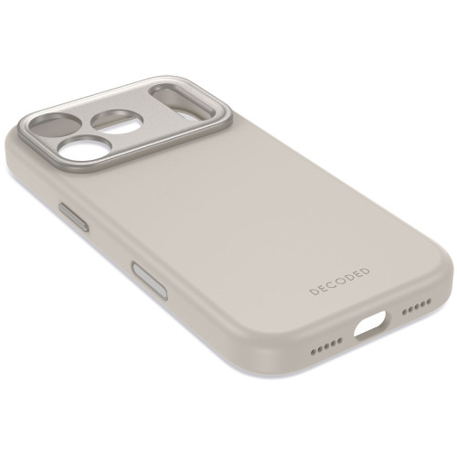 Decoded AntiMicrobial Silicone Backcover - etui do iPhone 18 Pro Max / 17 Pro Max kompatybilne z MagSafe (pebble grey), widok 7
