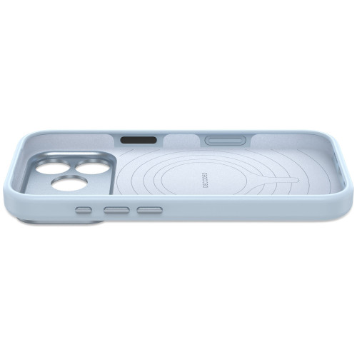 Decoded AntiMicrobial Silicone Backcover - etui do iPhone 18 Pro Max / 17 Pro Max kompatybilne z MagSafe (sky blue), widok 4