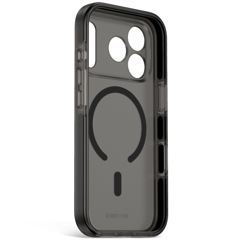 Decoded DropTec Transparent Backcover - etui do iPhone 18 Pro / 17 Pro kompatybilne z MagSafe (frosted black), widok 3