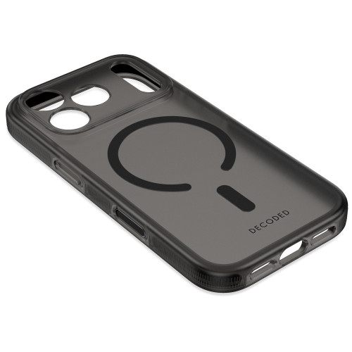 Decoded DropTec Transparent Backcover - etui do iPhone 18 Pro / 17 Pro kompatybilne z MagSafe (frosted black), widok 7