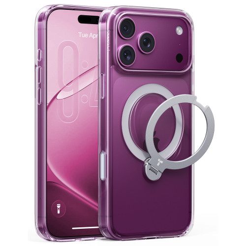 TORRAS Ostand Q3 Spin - etui do iPhone 18 Pro / 17 Pro kompatybilne z MagSafe (clear), view 2