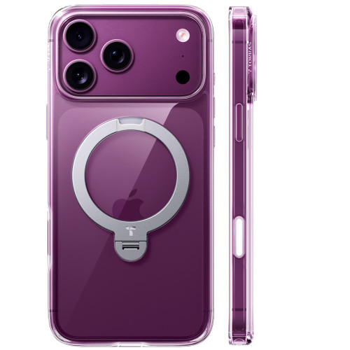 TORRAS Ostand Q3 Spin - etui do iPhone 18 Pro Max / 17 Pro Max kompatybilne z MagSafe (clear)