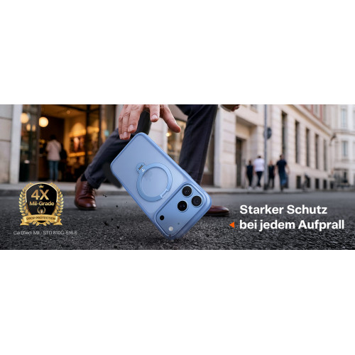 TORRAS Ostand Q3 Spin - etui do iPhone 18 Pro Max / 17 Pro Max kompatybilne z MagSafe (blue), nézet 4