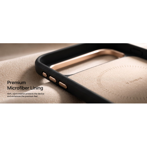 TORRAS Ostand Q3 VegSkin - etui do iPhone 18 Pro / 17 Pro kompatybilne z MagSafe (black), view 5