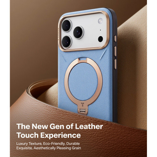 TORRAS Ostand Q3 VegSkin - etui do iPhone 18 Pro / 17 Pro kompatybilne z MagSafe (blue), view 5