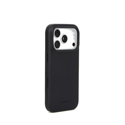 Troubadour Leather Case - etui skórzane do iPhone 18 Pro / 17 Pro kompatybilne z MagSafe (black)