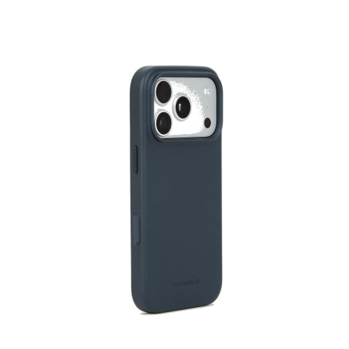 Troubadour Leather Case - etui skórzane do iPhone 18 Pro / 17 Pro kompatybilne z MagSafe (basalt)
