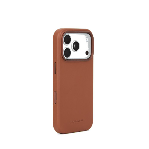 Troubadour Leather Case - etui skórzane do iPhone 18 Pro / 17 Pro kompatybilne z MagSafe (tan)
