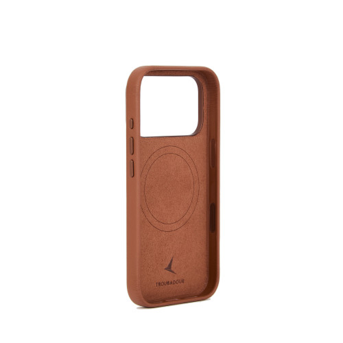 Troubadour Leather Case - etui skórzane do iPhone 18 Pro / 17 Pro kompatybilne z MagSafe (tan), view 3
