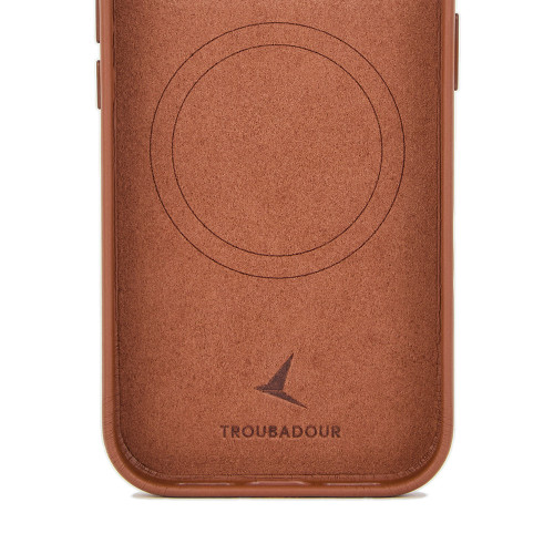 Troubadour Leather Case - etui skórzane do iPhone 18 Pro / 17 Pro kompatybilne z MagSafe (tan), view 7