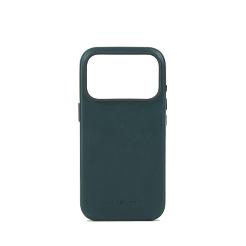 Troubadour Leather Case - etui skórzane do iPhone 18 Pro / 17 Pro kompatybilne z MagSafe (obsidian green), view 6