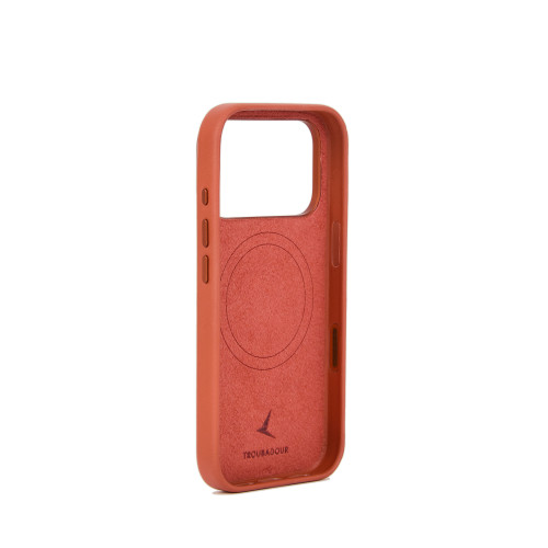 Troubadour Leather Case - etui skórzane do iPhone 18 Pro / 17 Pro kompatybilne z MagSafe (terracotta), view 2