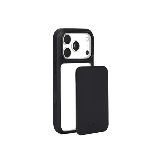Troubadour Modular Leather Case - etui skórzane do iPhone 18 Pro / 17 Pro kompatybilne z MagSafe (black)