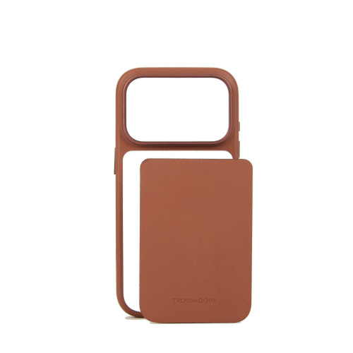 Troubadour Modular Leather Case - etui skórzane do iPhone 18 Pro / 17 Pro kompatybilne z MagSafe (tan), view 3