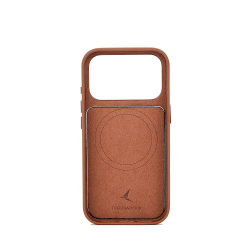 Troubadour Modular Leather Case - etui skórzane do iPhone 18 Pro / 17 Pro kompatybilne z MagSafe (tan), view 4