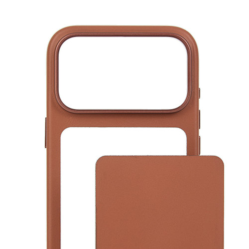 Troubadour Modular Leather Case - etui skórzane do iPhone 18 Pro / 17 Pro kompatybilne z MagSafe (tan), view 5
