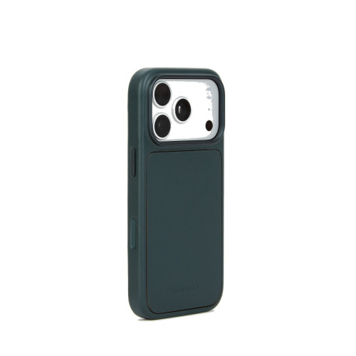 Troubadour Modular Leather Case - etui skórzane do iPhone 18 Pro / 17 Pro kompatybilne z MagSafe (obsidian green)