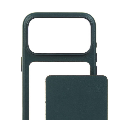 Troubadour Modular Leather Case - etui skórzane do iPhone 18 Pro / 17 Pro kompatybilne z MagSafe (obsidian green), view 6