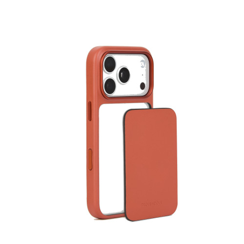 Troubadour Modular Leather Case - etui skórzane do iPhone 18 Pro / 17 Pro kompatybilne z MagSafe (terracotta), view 2
