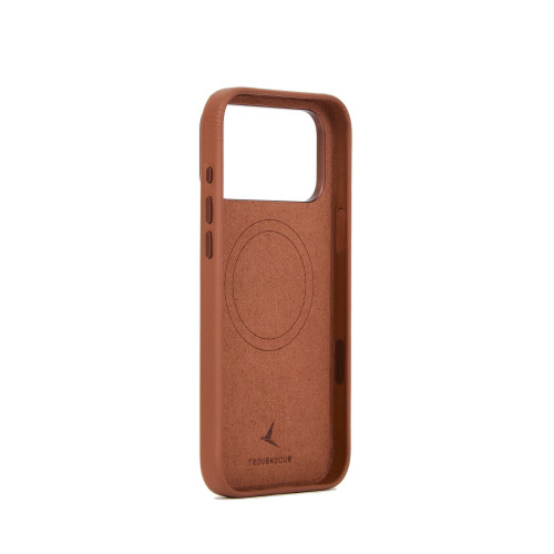 Troubadour Leather Case - etui skórzane do iPhone 18 Pro Max / 17 Pro Max kompatybilne z MagSafe (tan), view 5