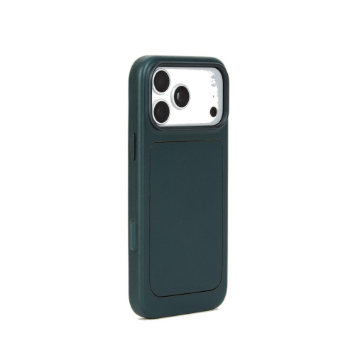 Troubadour Modular Leather Case - etui skórzane do iPhone 18 Pro Max / 17 Pro Max kompatybilne z MagSafe (obsidian green)