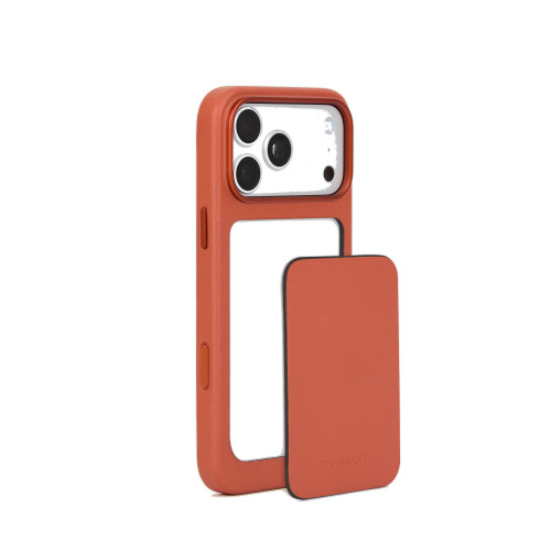 Troubadour Modular Leather Case - etui skórzane do iPhone 18 Pro Max / 17 Pro Max kompatybilne z MagSafe (terracotta), Ansicht 2