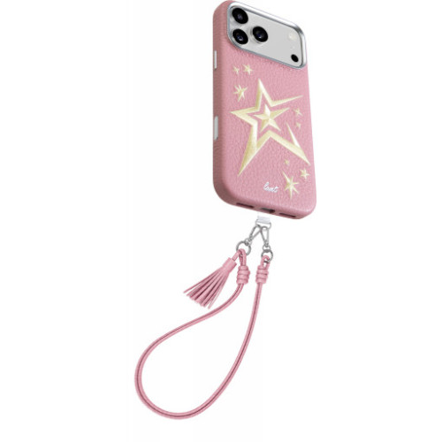 Laut Twine Edge - etui do iPhone 18 Pro / 17 Pro kompatybilne z MagSafe (pink crush star), pohled 2