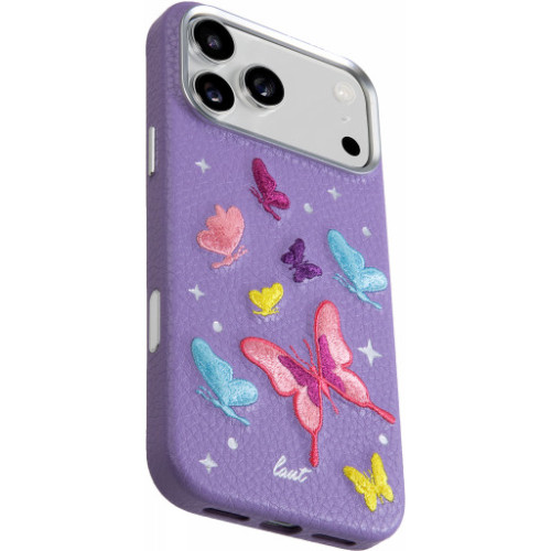 Laut Twine Edge - etui do iPhone 18 Pro / 17 Pro kompatybilne z MagSafe (lilac butterfly), pohled 4