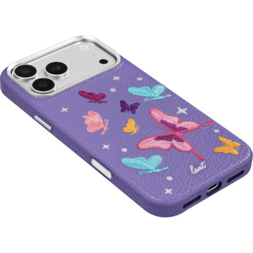 Laut Twine Edge - etui do iPhone 18 Pro / 17 Pro kompatybilne z MagSafe (lilac butterfly), pohled 5