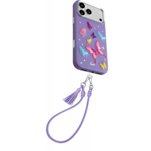 Laut Twine Edge - etui do iPhone 18 Pro Max / 17 Pro Max kompatybilne z MagSafe (lilac butterfly), pohled 2