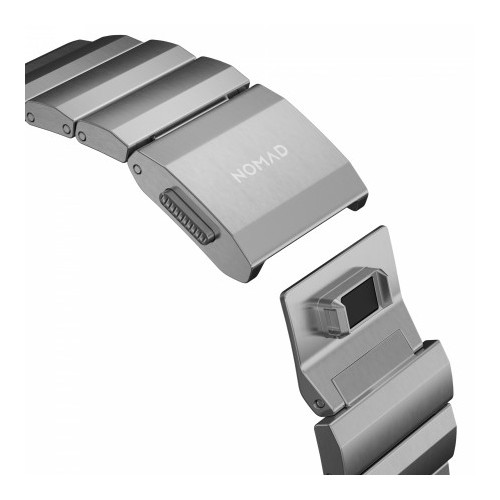 NOMAD Titanium Band - tytanowa bransoleta do Apple Watch 44mm-49mm (Apple Watch 4-11, SE 1-3, Ultra 1-3) V3 (natural hardware), widok 3