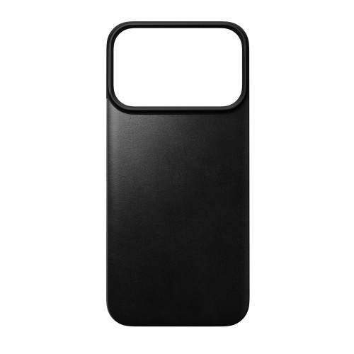 NOMAD Magnetic Leather Back - nakładka magnetyczna na iPhone 18 Pro / 17 Pro kompatybilna z MagSafe, skóra Horween (black), widok 5