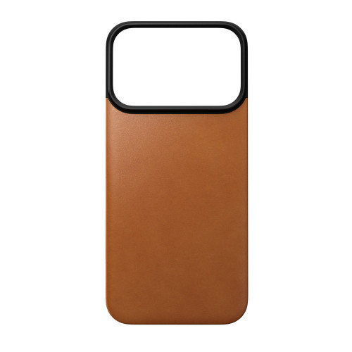 NOMAD Magnetic Leather Back - nakładka magnetyczna na iPhone 18 Pro / 17 Pro kompatybilna z MagSafe, skóra Horween (saddle), view 5