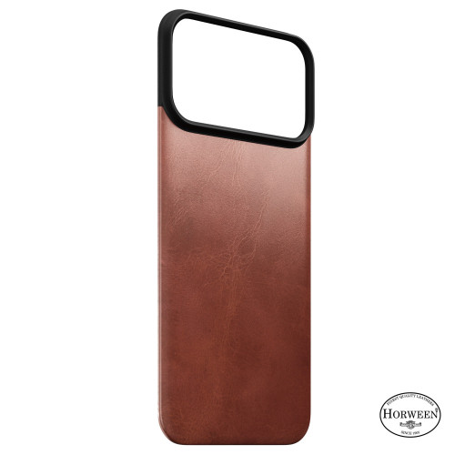 NOMAD Magnetic Leather Back - nakładka magnetyczna na iPhone 18 Pro Max / 17 Pro Max kompatybilna z MagSafe, skóra Horween (olde dublin)