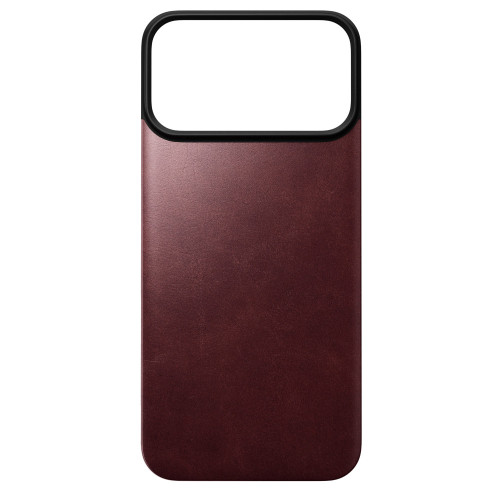 NOMAD Magnetic Leather Back - nakładka magnetyczna na iPhone 18 Pro Max / 17 Pro Max kompatybilna z MagSafe, skóra Horween (burgundy), view 5