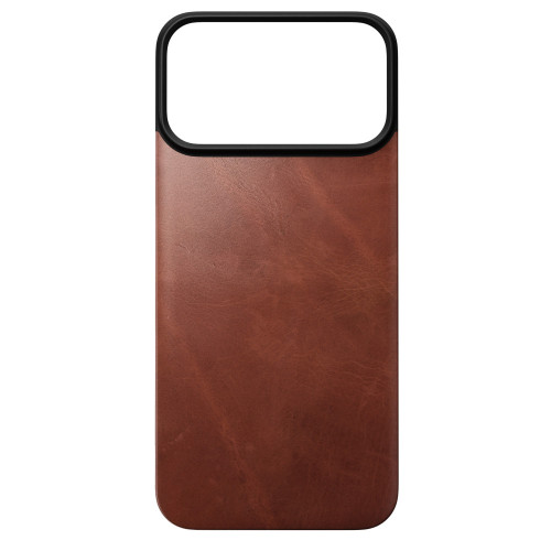 NOMAD Magnetic Leather Back - nakładka magnetyczna na iPhone 18 Pro Max / 17 Pro Max kompatybilna z MagSafe, skóra Horween (olde dublin), pohled 5