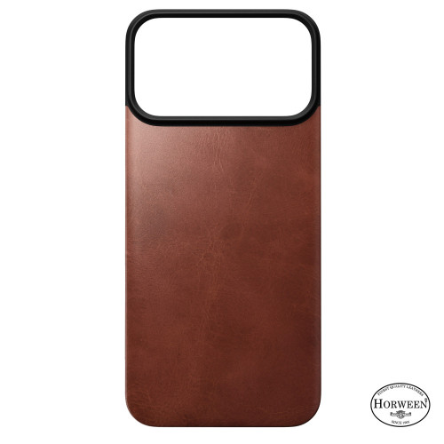 NOMAD Magnetic Leather Back - nakładka magnetyczna na iPhone 18 Pro Max / 17 Pro Max kompatybilna z MagSafe, skóra Horween (olde dublin), pohled 6