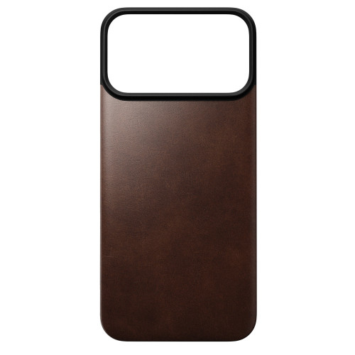 NOMAD Magnetic Leather Back - nakładka magnetyczna na iPhone 18 Pro Max / 17 Pro Max kompatybilna z MagSafe, skóra Horween (rustic brown), pohled 5