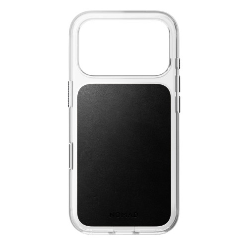 NOMAD Clear Leather Case - etui do iPhone 18 Pro / 17 Pro kompatybilne z MagSafe, skóra Horween (black), view 5