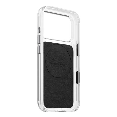 NOMAD Clear Leather Case - etui do iPhone 18 Pro / 17 Pro kompatybilne z MagSafe, skóra Horween (black), view 7