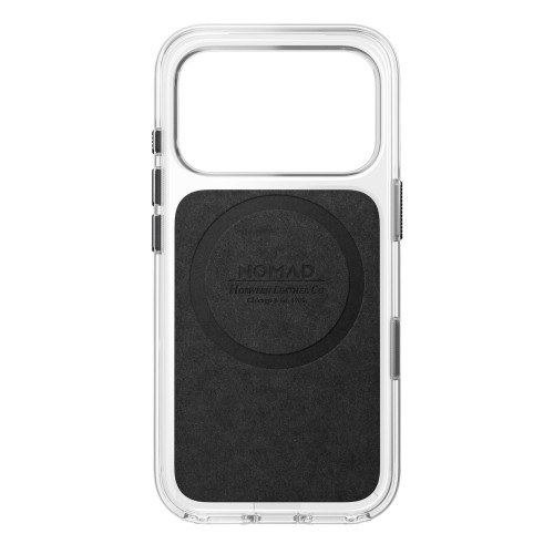 NOMAD Clear Leather Case - etui do iPhone 18 Pro / 17 Pro kompatybilne z MagSafe, skóra Horween (black), view 8