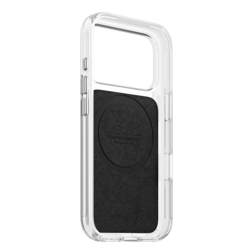 NOMAD Clear Leather Case - etui do iPhone 18 Pro / 17 Pro kompatybilne z MagSafe, skóra Horween (saddle), widok 7