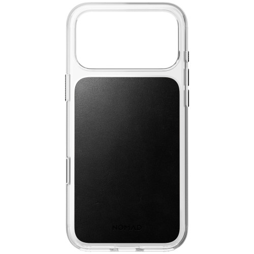 NOMAD Clear Leather Case - etui do iPhone 18 Pro Max / 17 Pro Max kompatybilne z MagSafe, skóra Horween (black), view 5