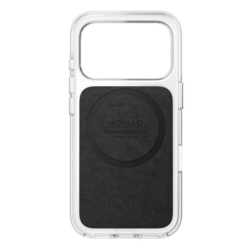 NOMAD Clear Leather Case - etui do iPhone 18 Pro / 17 Pro kompatybilne z MagSafe, skóra Horween (saddle), widok 8
