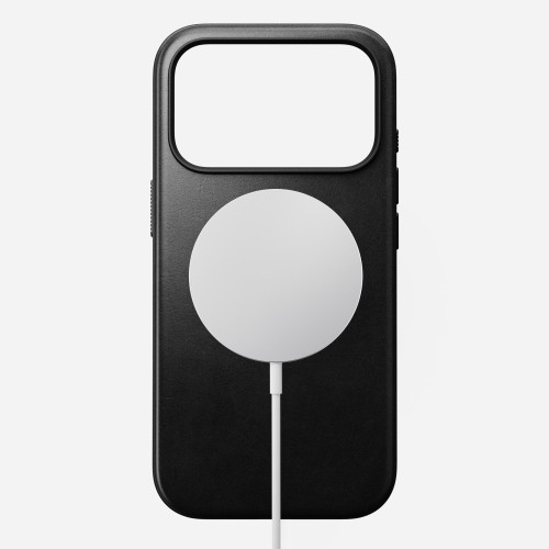 NOMAD Modern Leather Case - etui do iPhone 18 Pro / 17 Pro kompatybilne z MagSafe, skóra Horween (black), widok 3